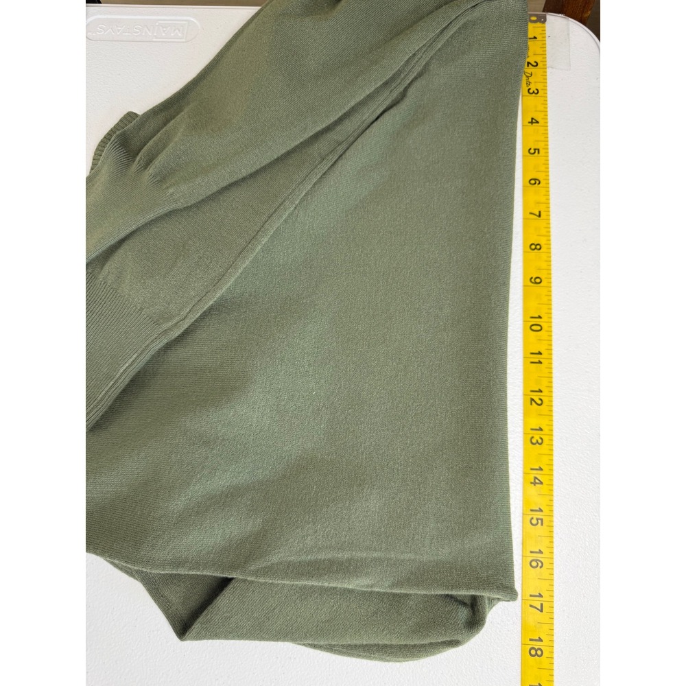 VICI Turtleneck Sweater Womens M Olive Green Puff Victorian Fall Earthy Academia - Picture 6 of 7